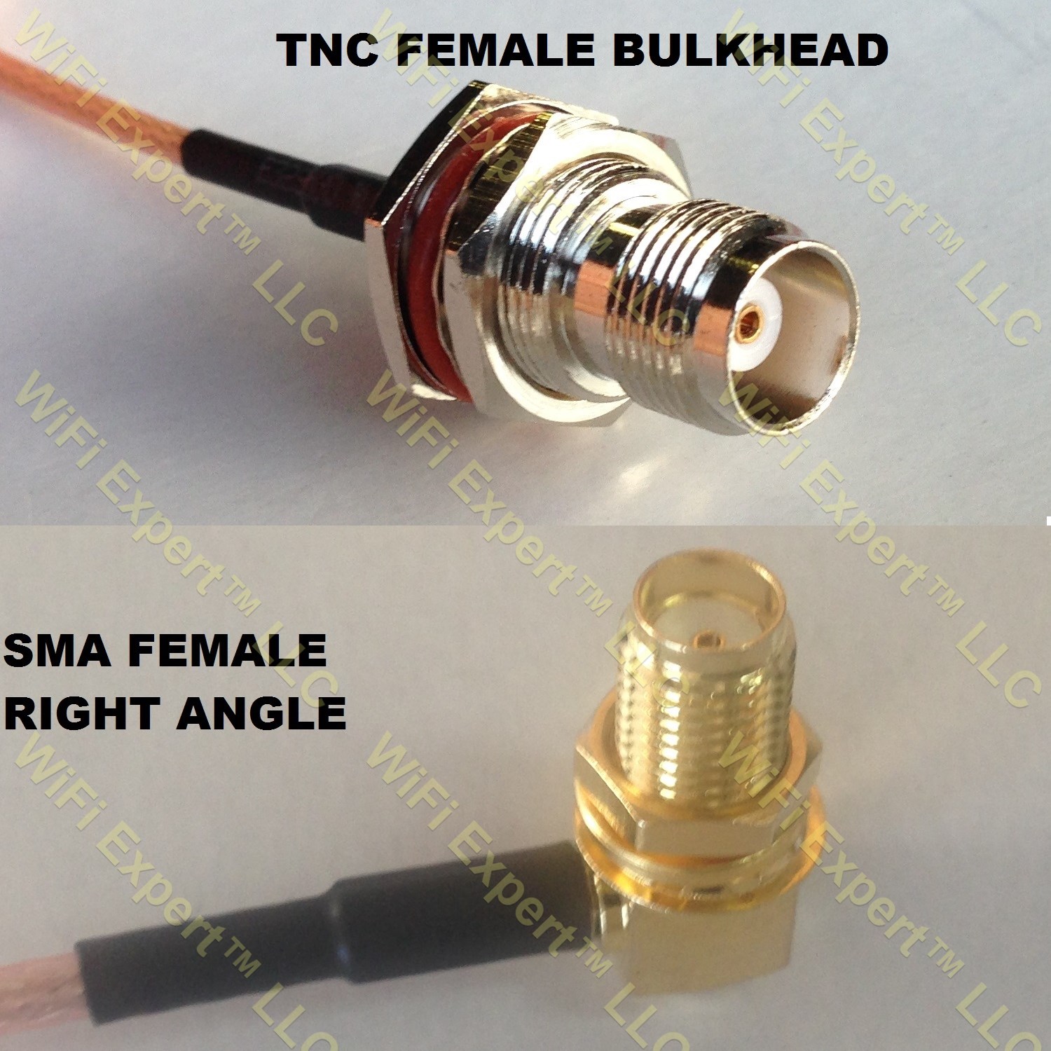 USA-CA RG316 DS SMA FEMALE to RP-TNC MALE Coaxial RF Pigtail Cable