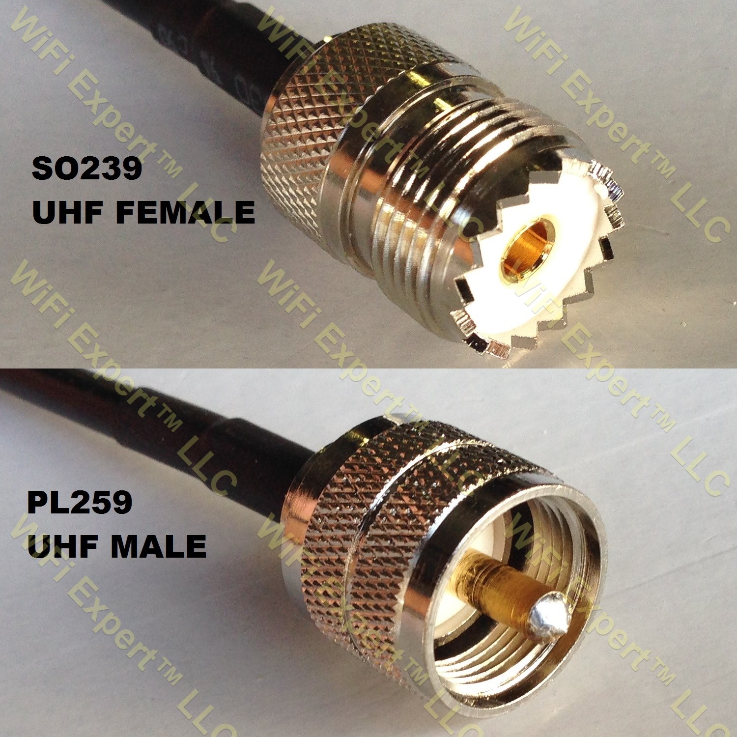 coax connectors USACA RG316 PL259 UHF MALE to SO239 BULKHEAD Coaxial